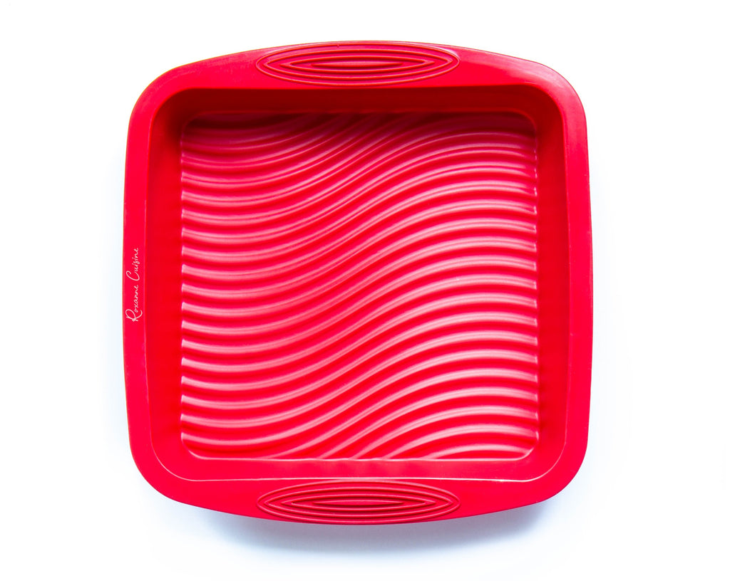Kitchen Crew - Moule carré à gateau en silicone. Colour: red, Fr
