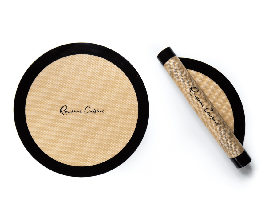 Tapis de cuisson en silicone rond, lavable et réutilisable - Roxanne Cuisine