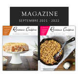 2 numéros du magazine Roxanne Cuisine - Septembre 2021 & 2022 - PAPIER