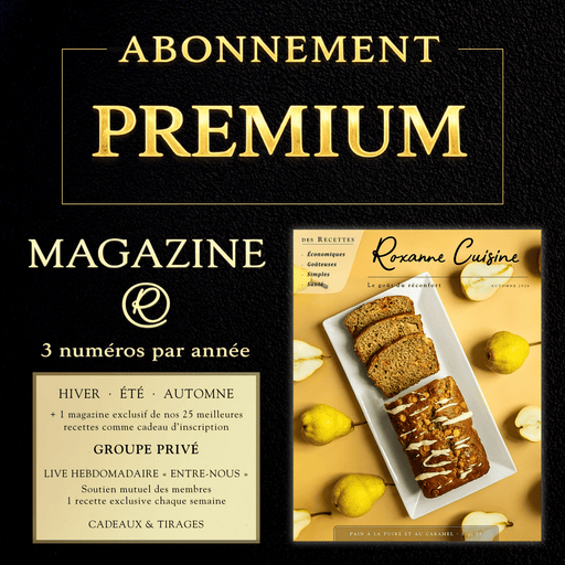 Abonnement annuel au Magazine (1er numéro automne 2026) - PAPIER - Roxanne Cuisine