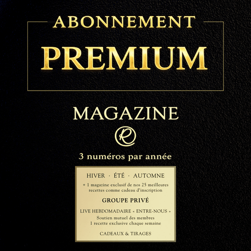 Abonnement PREMIUM · 3 magazines + accompagnement VIP avec Roxanne - Roxanne Cuisine