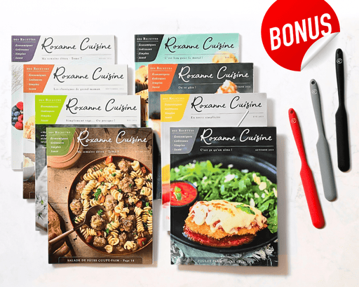 Collection complète de tous nos numéros du Magazine - PAPIER + 1 spatule Roxanne en silicone en BONUS ! - Roxanne Cuisine
