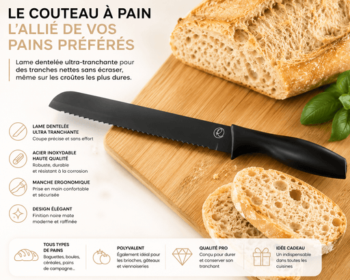 Couteau à pain signé Roxanne - Roxanne Cuisine