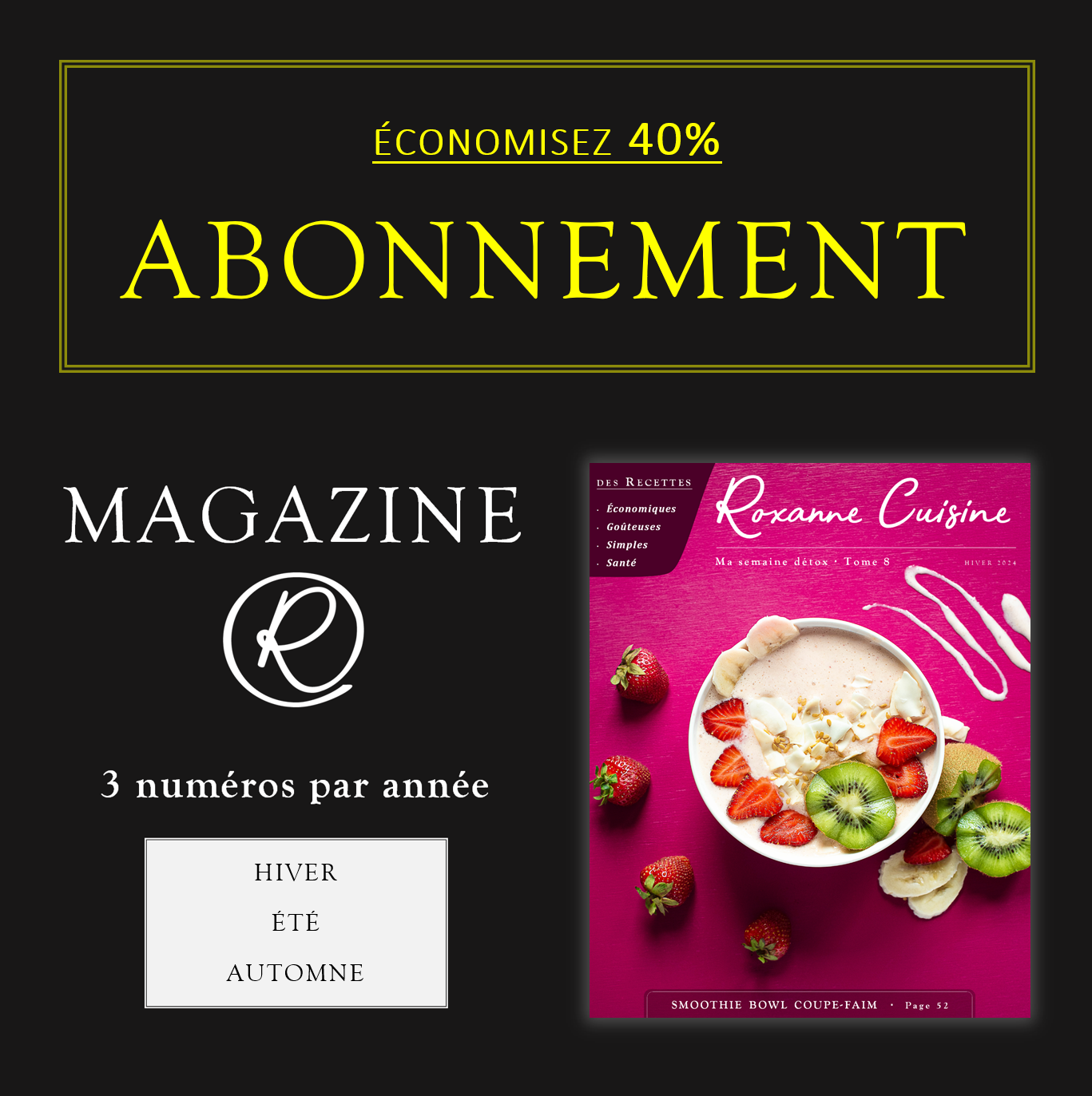 Abonnement annuel au Magazine (1er numéro hiver 2024) - PAPIER ...