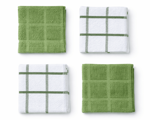Lavettes à vaisselle ultra absorbantes (lot de 4) - Roxanne Cuisine