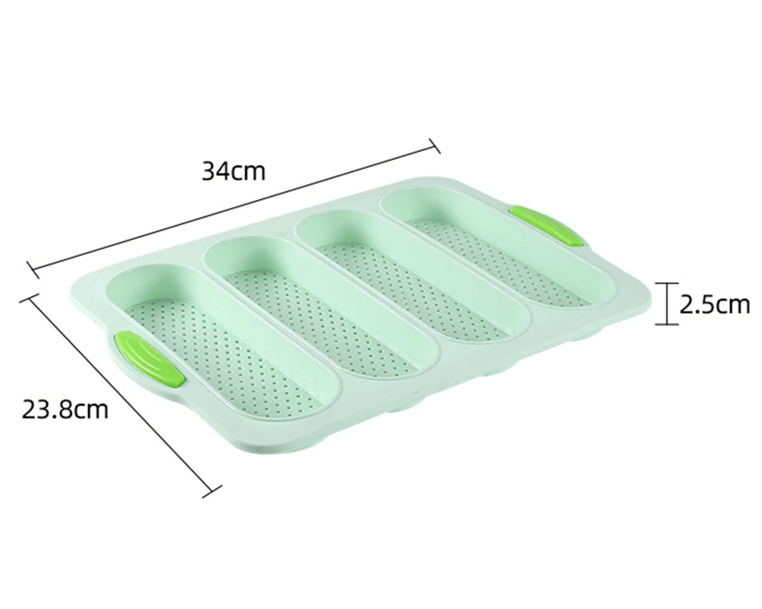 Moule à Pain Silicone Antiadhésif - Pour Baguettes, Pains Complets, Hot-dogs - Va Au Four Et Lave-vaisselle