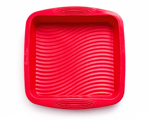 Moule carré en silicone 10 x 10 pouces ROUGE - Roxanne Cuisine