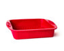 Moule carré en silicone 10 x 10 pouces ROUGE - Roxanne Cuisine