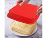 Moule carré en silicone 10 x 10 pouces ROUGE - Roxanne Cuisine
