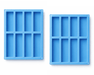 Moule pour 8 barres tendres en silicone BLEU - Roxanne Cuisine