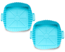 Récipient antiadhésif en silicone CARRÉ de 6.5 pouces pour air fryer - Roxanne Cuisine