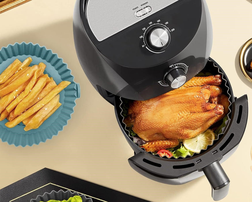 Récipient antiadhésif en silicone pour air fryer - Roxanne Cuisine