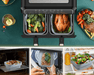 Récipient antiadhésif RECTANGULAIRE en silicone pour air fryer - Roxanne Cuisine