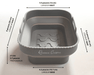 Récipient antiadhésif RECTANGULAIRE en silicone pour air fryer - Roxanne Cuisine
