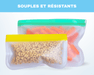 Sacs à congélation réutilisables avec fermeture à glissière signés Roxanne - Roxanne Cuisine