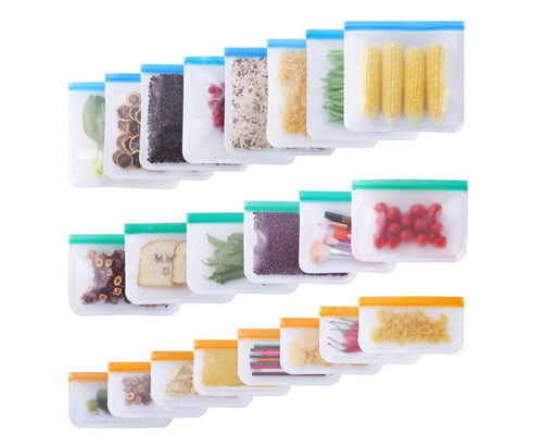 Sacs à congélation réutilisables en silicone avec fermeture à glissière - Roxanne Cuisine