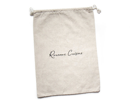 Sacs à pain en coton bio avec cordon - Roxanne Cuisine