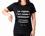 T-Shirt « Les régimes, c'est comme le confinement, c'est toujours à recommencer ! » - Roxanne Cuisine