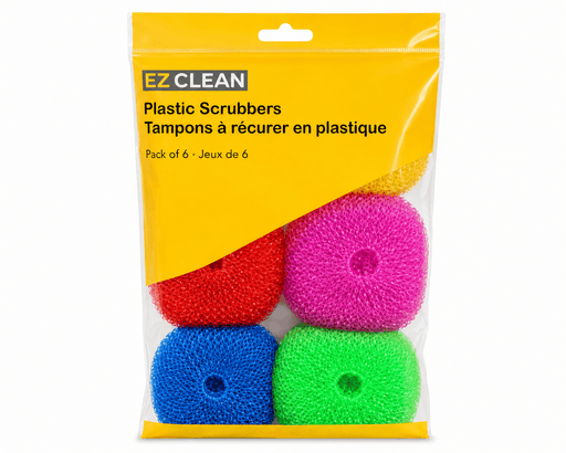 Tampons à récurer en plastique (ensemble de 6) - Roxanne Cuisine