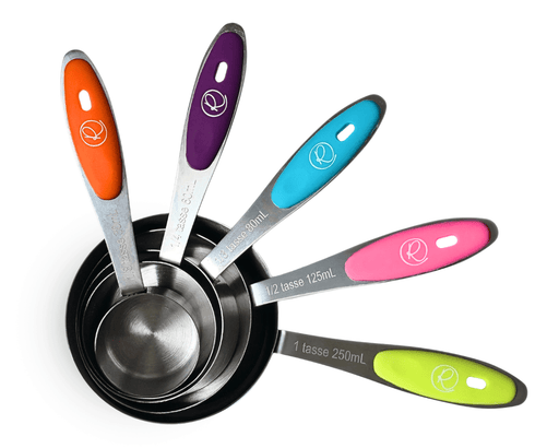 Tasses à mesurer en acier inoxydable (lot de 5) - Roxanne Cuisine