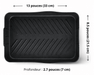 Très GRAND récipient antiadhésif RECTANGULAIRE en silicone pour air fryer - Roxanne Cuisine