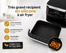 Très GRAND récipient antiadhésif RECTANGULAIRE en silicone pour air fryer - Roxanne Cuisine