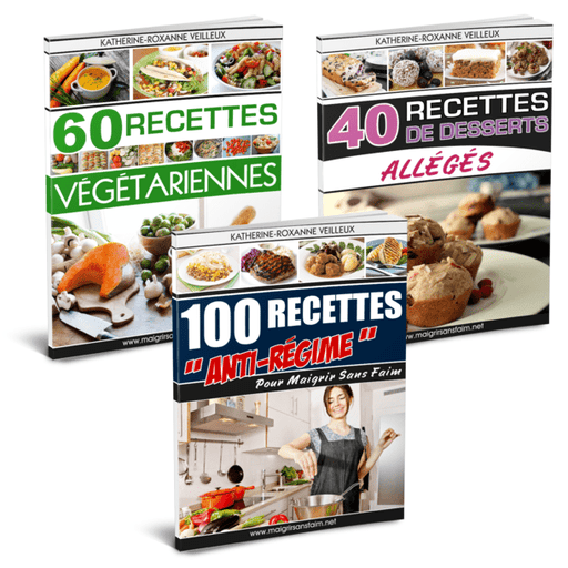 200 recettes « anti - régime » de Roxanne en 3 volumes - Ebooks Numériques PDF - Roxanne Cuisine