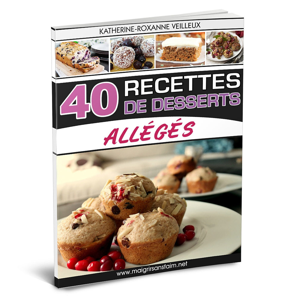 40 recettes de desserts allégés - Ebook Numérique PDF
