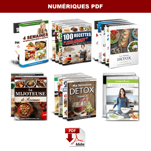 Collection complète de mes 22 recueils - Ebooks Numériques PDF - Roxanne Cuisine