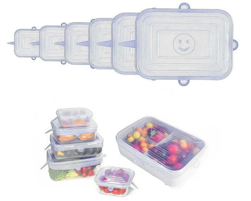 Couvercles extensibles en silicone rectangulaires - Roxanne Cuisine