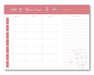 Planificateur de repas magnétique (52 feuilles détachables) - Roxanne Cuisine