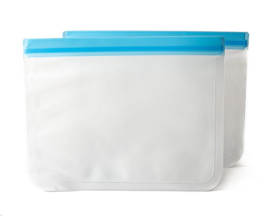 Sacs à congélation réutilisables en silicone avec fermeture à glissière - Roxanne Cuisine