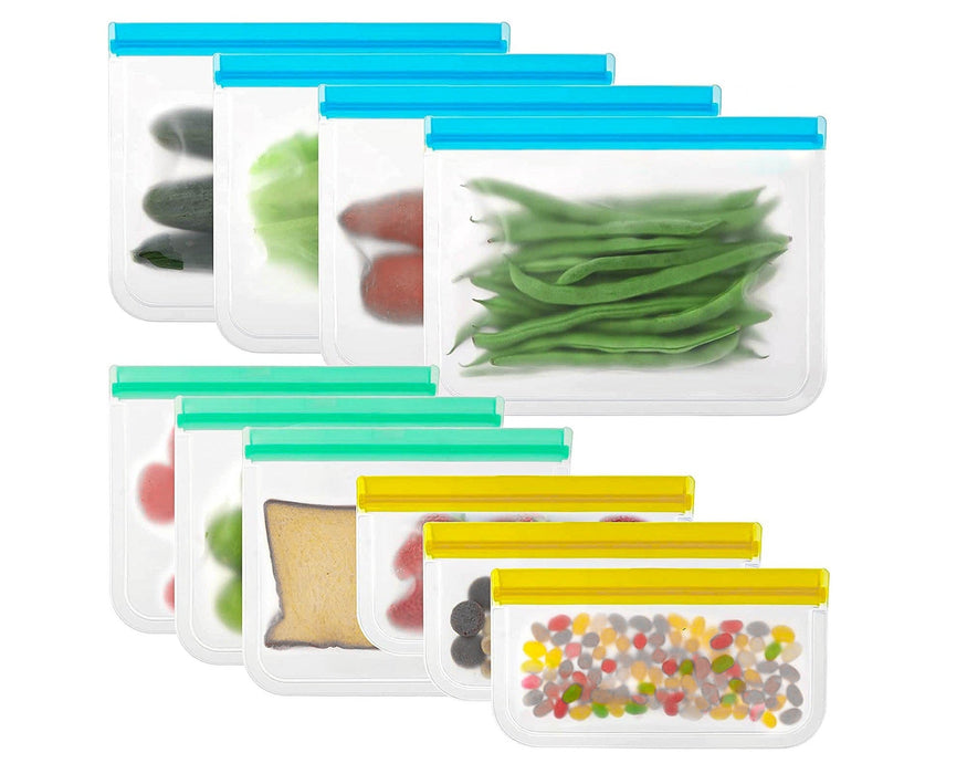 Sacs à congélation réutilisables en silicone avec fermeture à glissière - Roxanne Cuisine