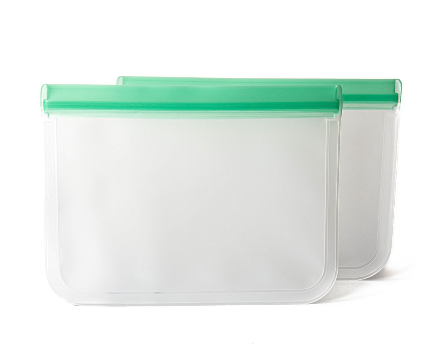 Sacs à congélation réutilisables en silicone avec fermeture à glissière - Roxanne Cuisine