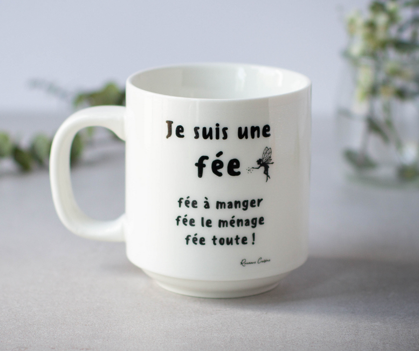 Autocollant pour tasse « Je suis une fée »